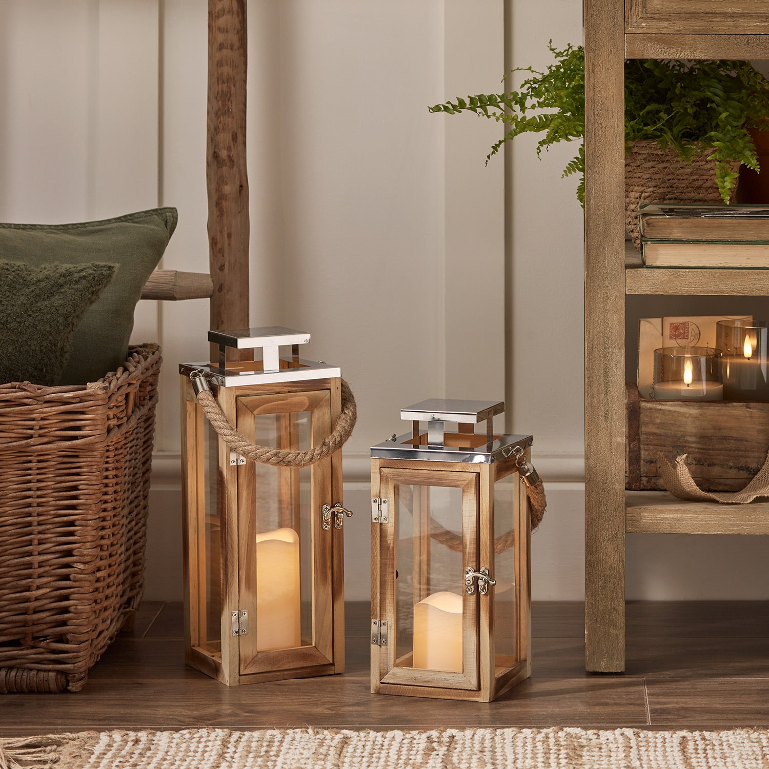 Salcombe Wooden Indoor Lanterns Price Comparisons | Compare The Build