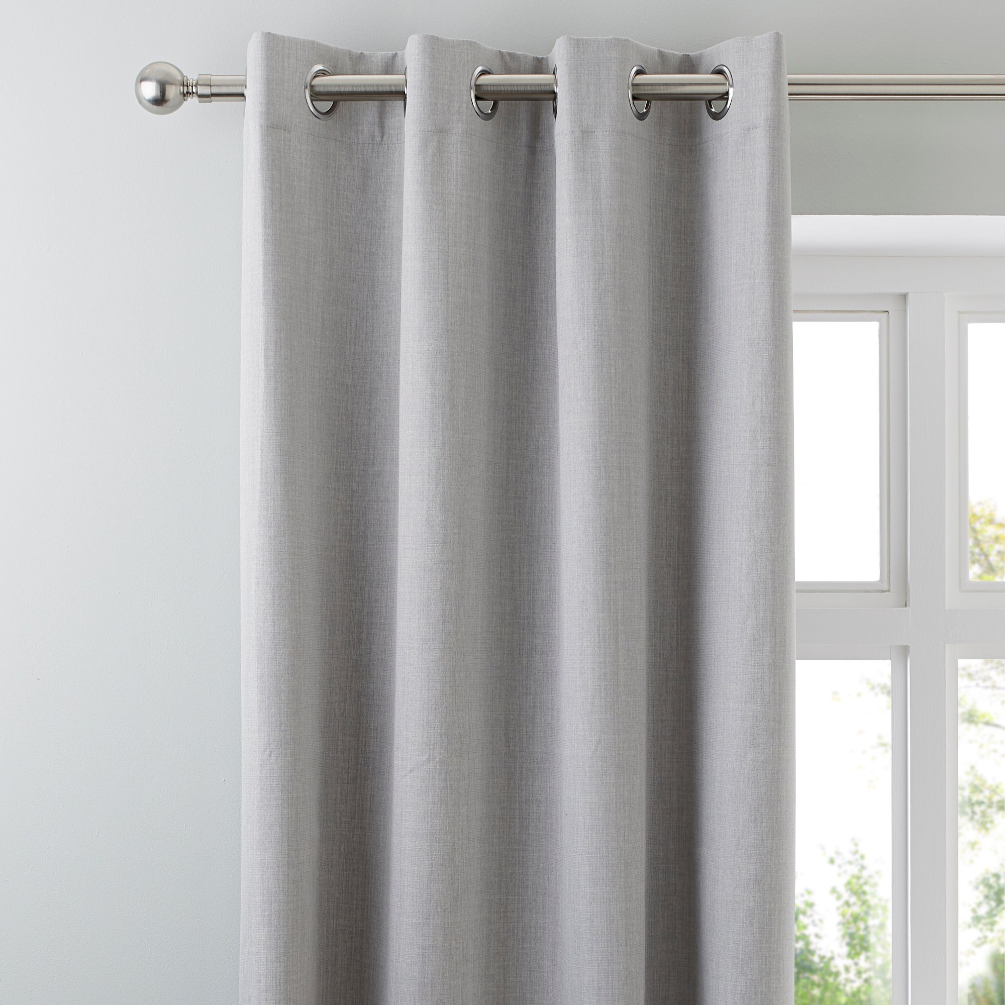 Solar Grey Blackout Eyelet Curtains Grey Price Comparisons | Compare The Build