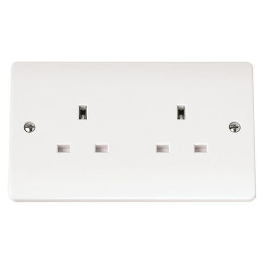 Click Mode 13 A Moulded 2 Gang Unswitched Socket White CMA032 Price Comparisons | Compare The Build