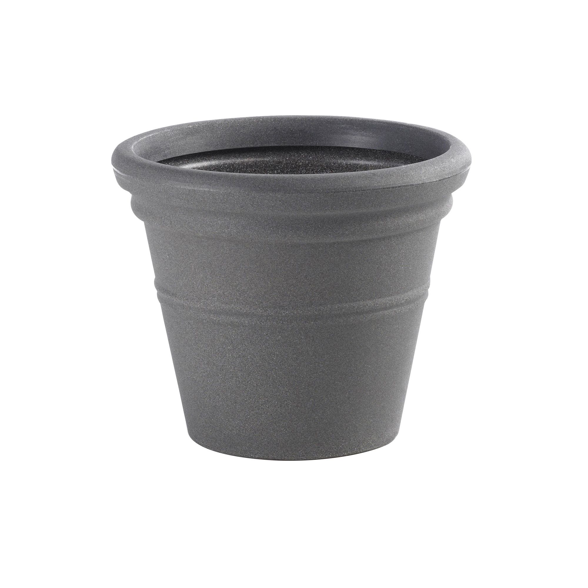 Sankey Round Plastic Grey Pot (H)980mm Price Comparisons | Compare The Build