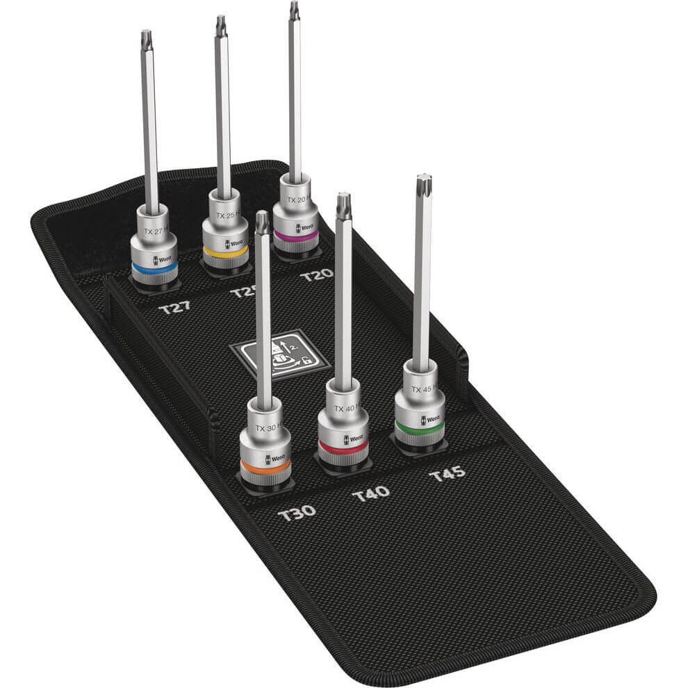 Wera 6 Piece 8767C 1/2 Drive Torx HF Zyklop Socket Set 1/2" Price Comparisons | Compare The Build