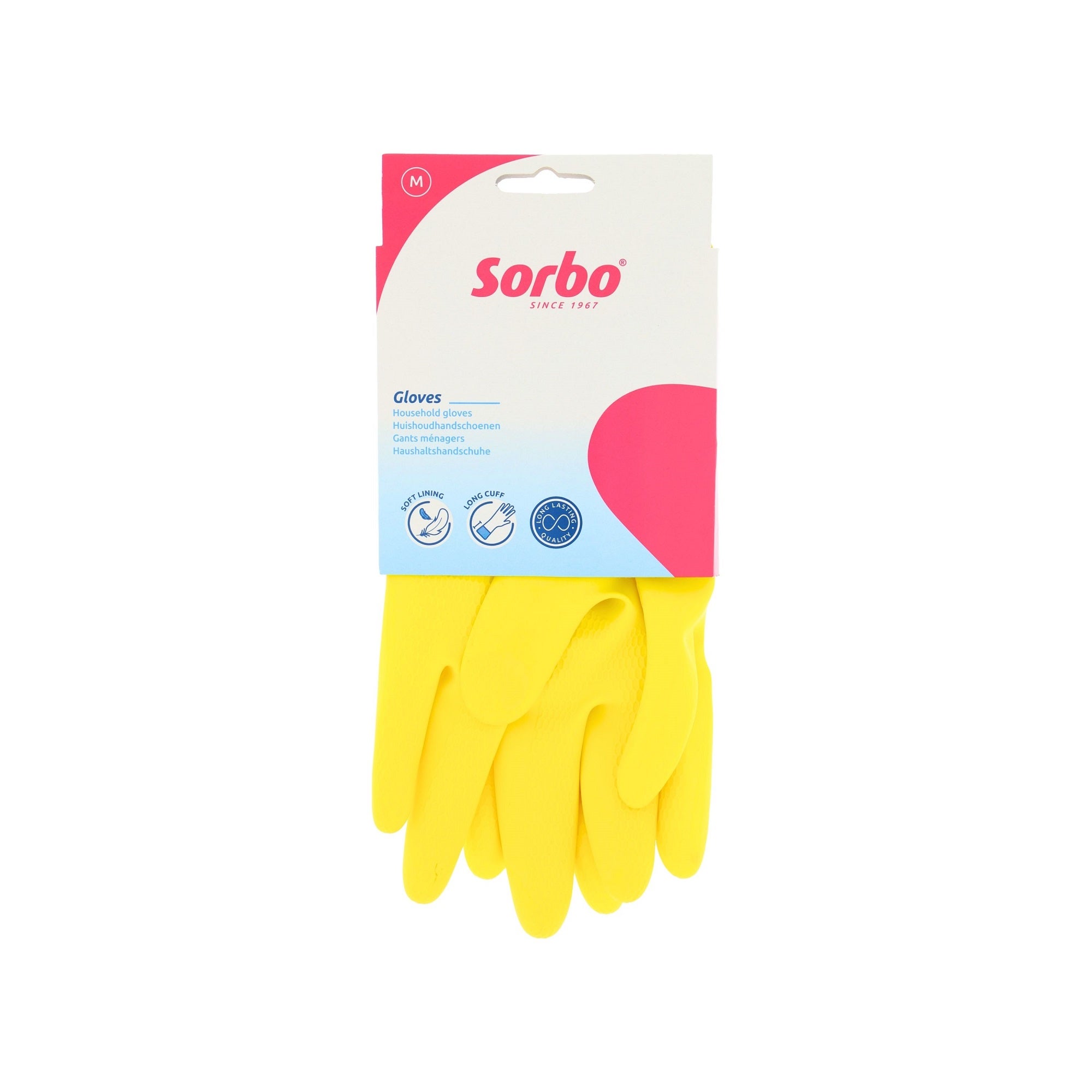 Sorbo Household Gloves, Medium Yellow | Compare The Build