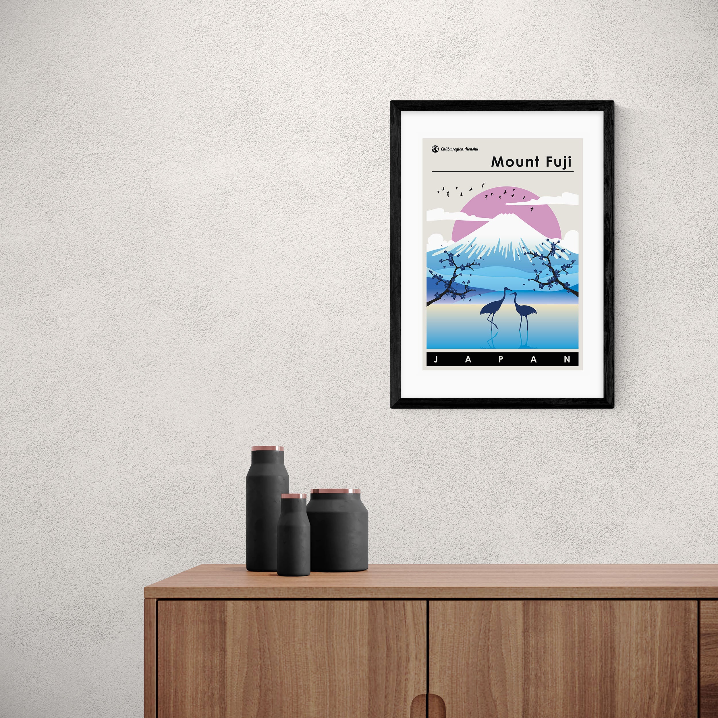 East End Prints Mount Fuji Winter Print MultiColoured Price Comparisons | Compare The Build