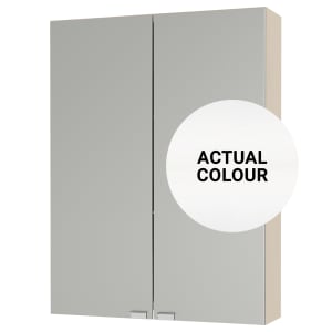 Duarti By Calypso Beaufort 500mm Slimline Mirrored 2 Door Wall Hung Unit - White Varnish | Compare The Build