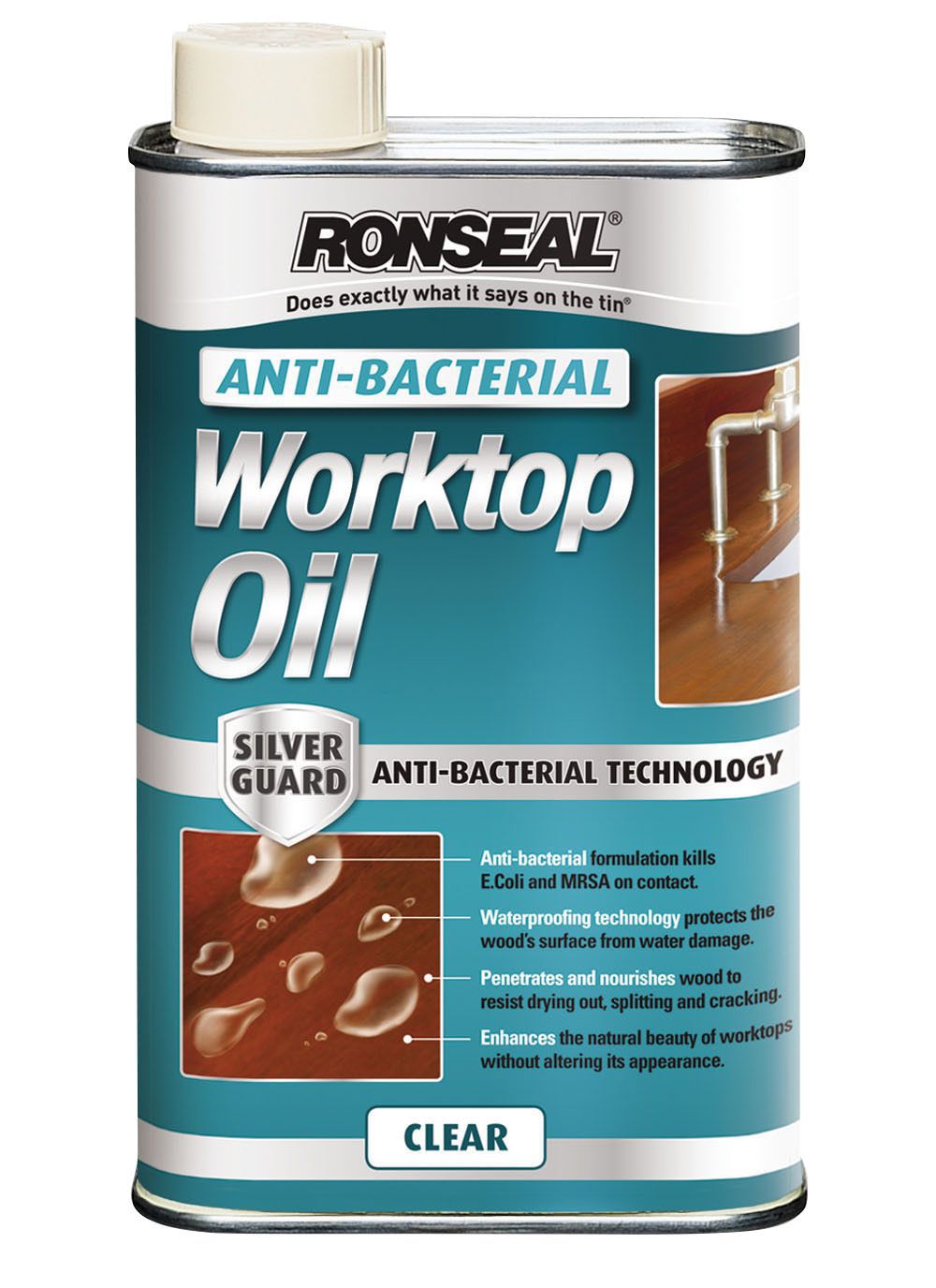 Ronseal Natural Matt Anti-Bacterial Worktop Oil, 1L Price Comparisons | Compare The Build