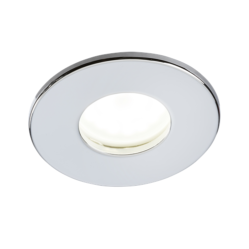 KnightsBridge 230V IP65 Fixed GU10 Fire-Rated Downlight - Chrome Price Comparisons | Compare The Build