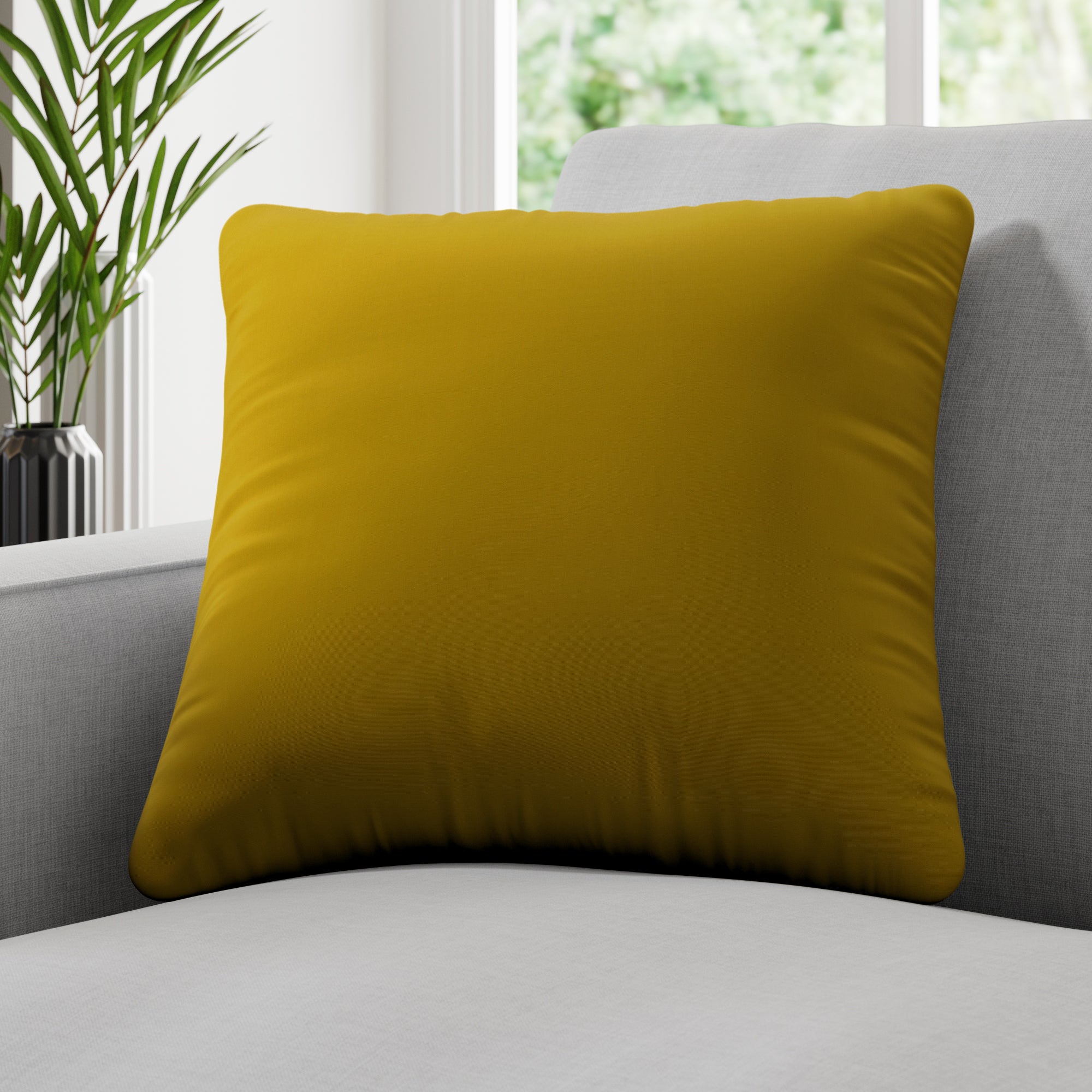 Panama Plain Made to Measure Cushion Cover Panama Ochre Price Comparisons | Compare The Build