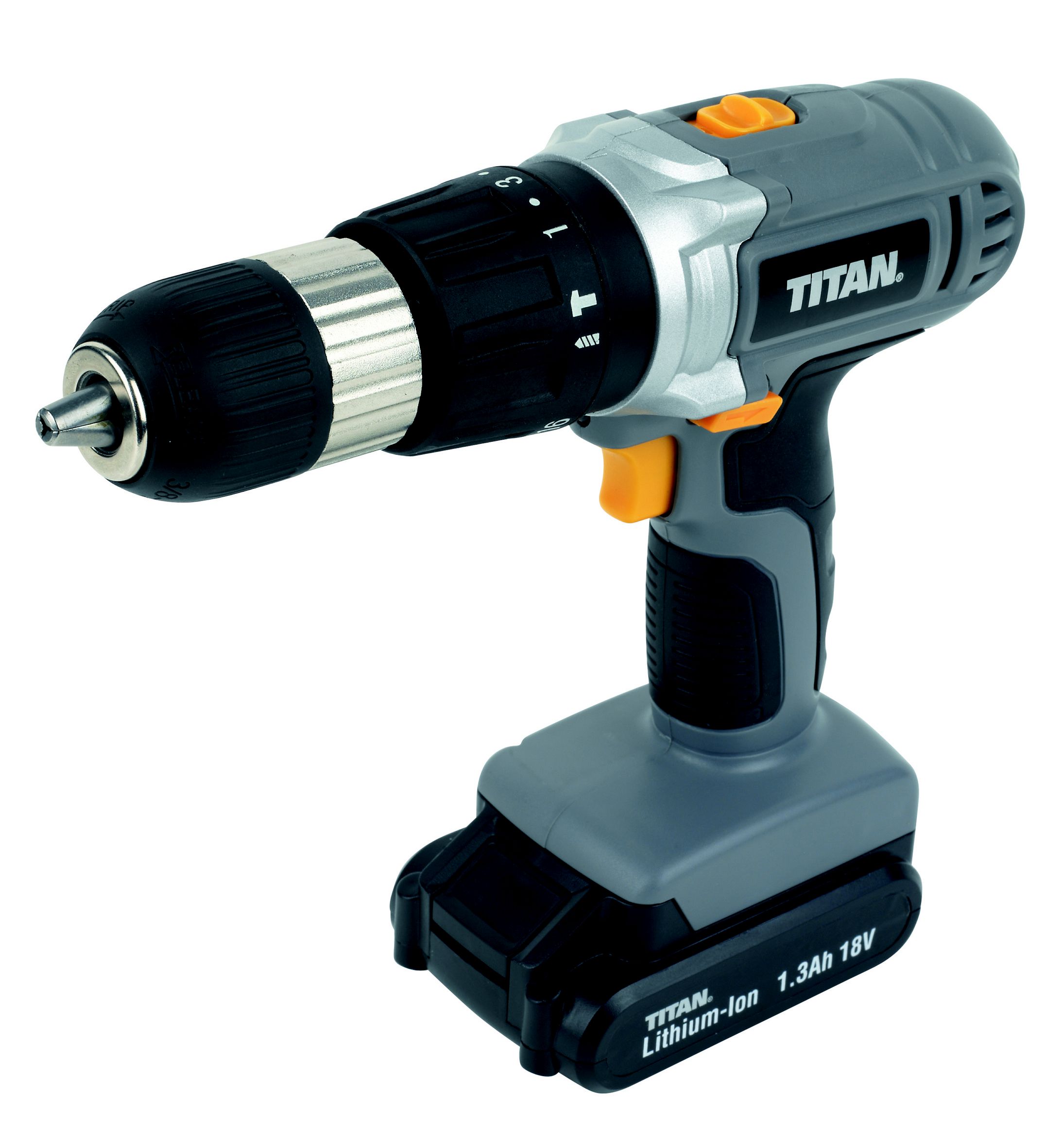 Titan 18V 1.3Ah Li-Ion Cordless Combi Drill 2 Batteries Tti526Com | Compare The Build