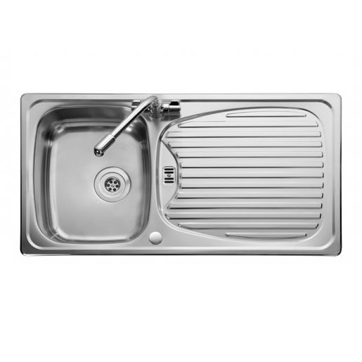 Leisure Euroline 1.5 Bowl Inset Kitchen Sink With Tap & Waste Kit Polished Stainless Steel Price Comparisons | Compare The Build