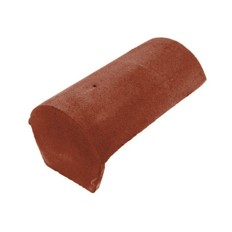 Redland Concrete Half Round Block End Ridge 450mm - Antique Red 10002245 Price Comparisons | Compare The Build