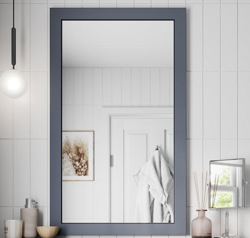 Artis Gloss Grey 600 x 1000mm Framed Bathroom Mirror Price Comparisons | Compare The Build