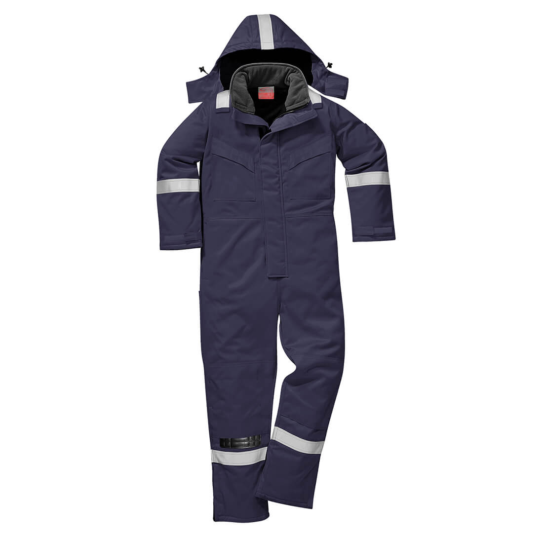 Biz Flame Mens Flame Resistant Antistatic Winter Overall Navy Blue S 32" | Compare The Build