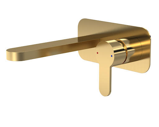 Merano Arvan Wall Mounted Basin Mixer Tap - Brushed Brass Price Comparisons | Compare The Build