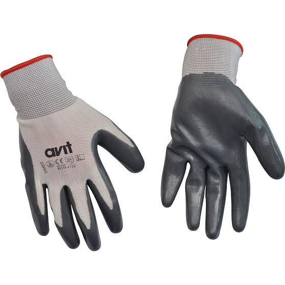 Avit Nitrile Coated Gloves Grey XL Pack of 1 Price Comparisons | Compare The Build