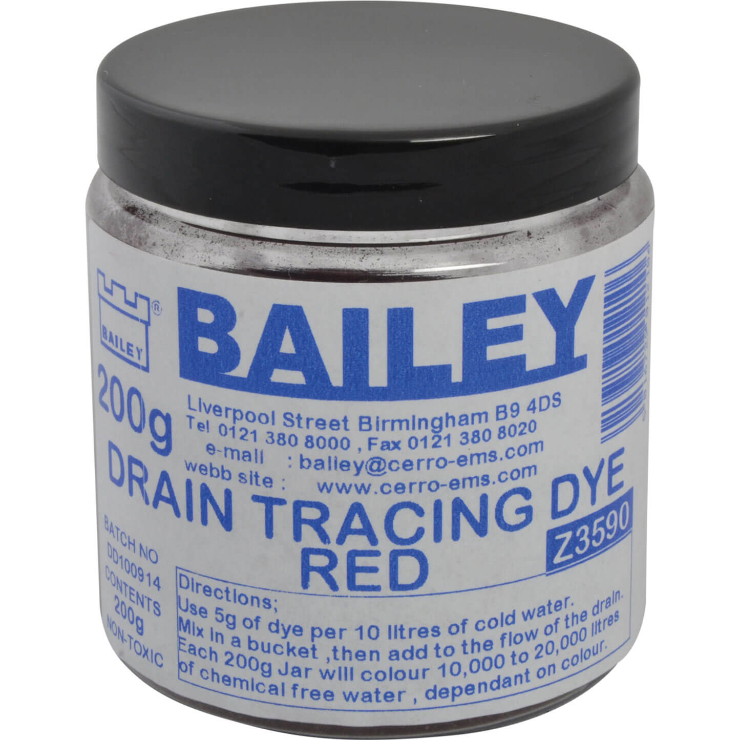 Bailey Drain Tracing Dye Red 200g Price Comparisons | Compare The Build