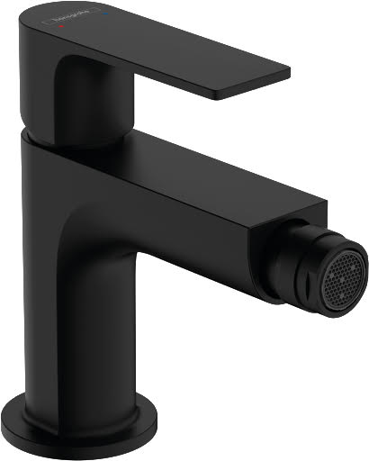 hansgrohe Rebris E Bidet Mixer Tap with Metal Pop-up Waste - Matt Black Price Comparisons | Compare The Build