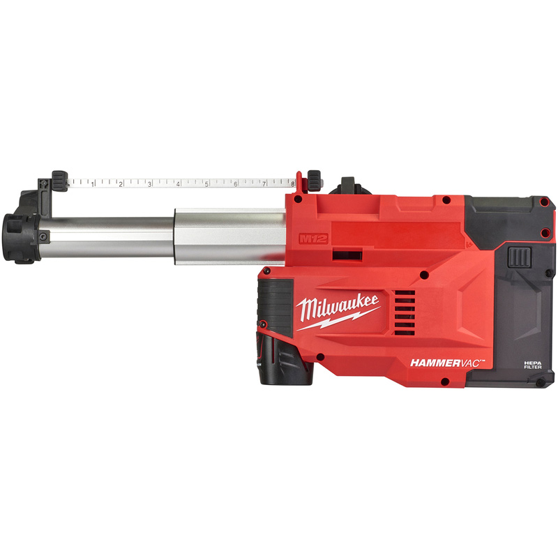 Milwaukee M12 UDEL-201B Universal SDS Dust Extractor 1 x 2.0Ah | Compare The Build