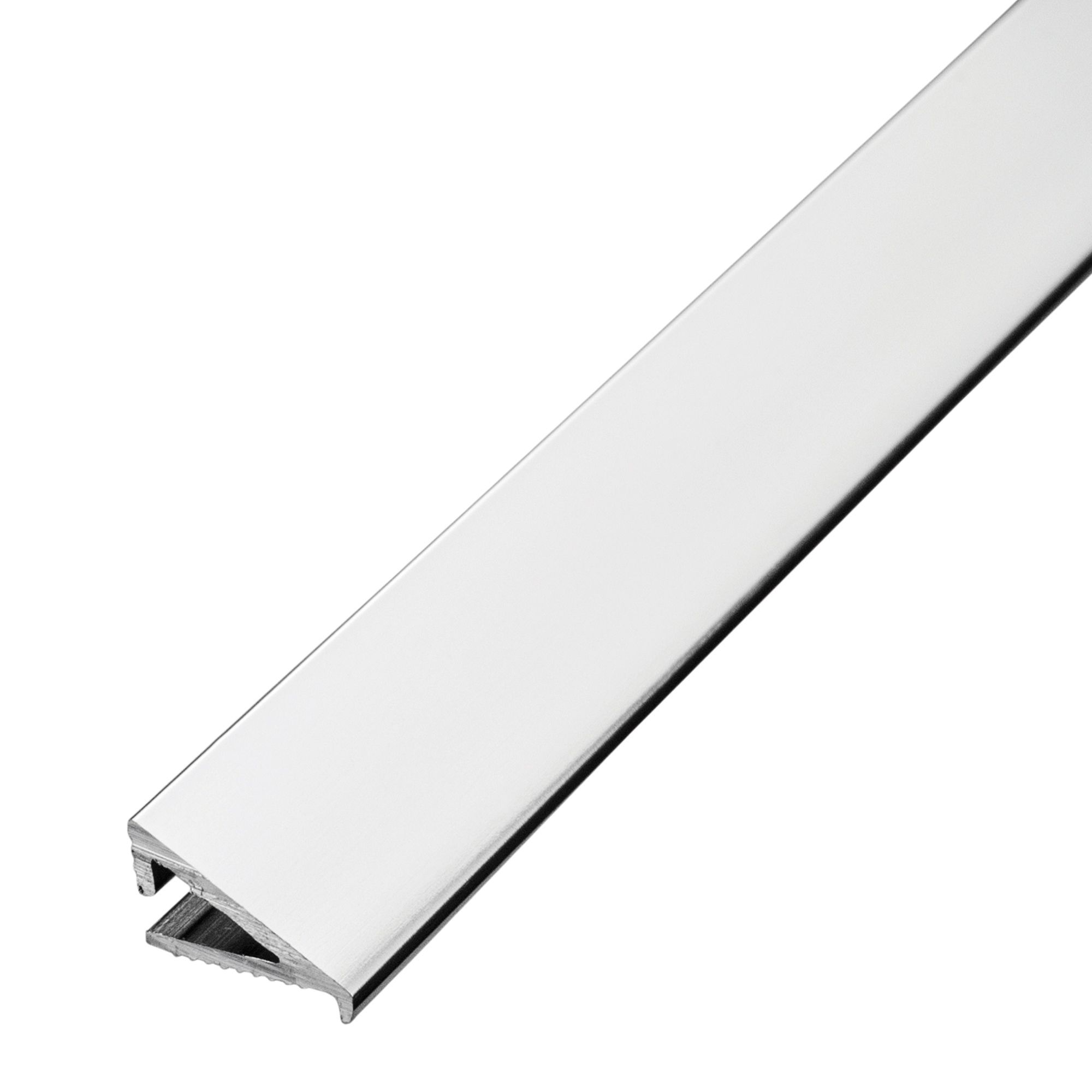 Homelux Polished Silver Effect 10mm Triangle Aluminium Tile Trim Price Comparisons | Compare The Build