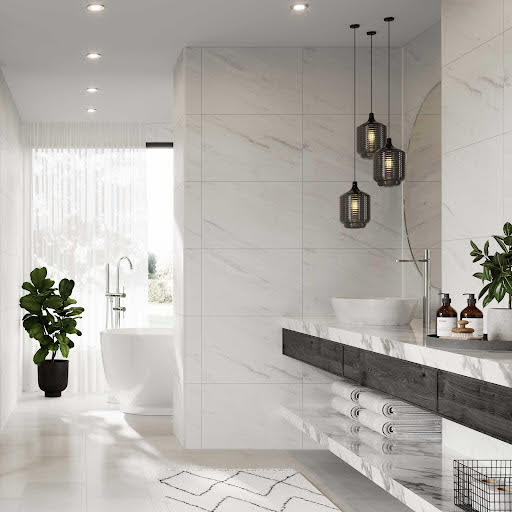 Multipanel Levanto Marble Hydrolock Tongue & Groove Tile Effect Wall Panel - 2400 x 598mm Price Comparisons | Compare The Build