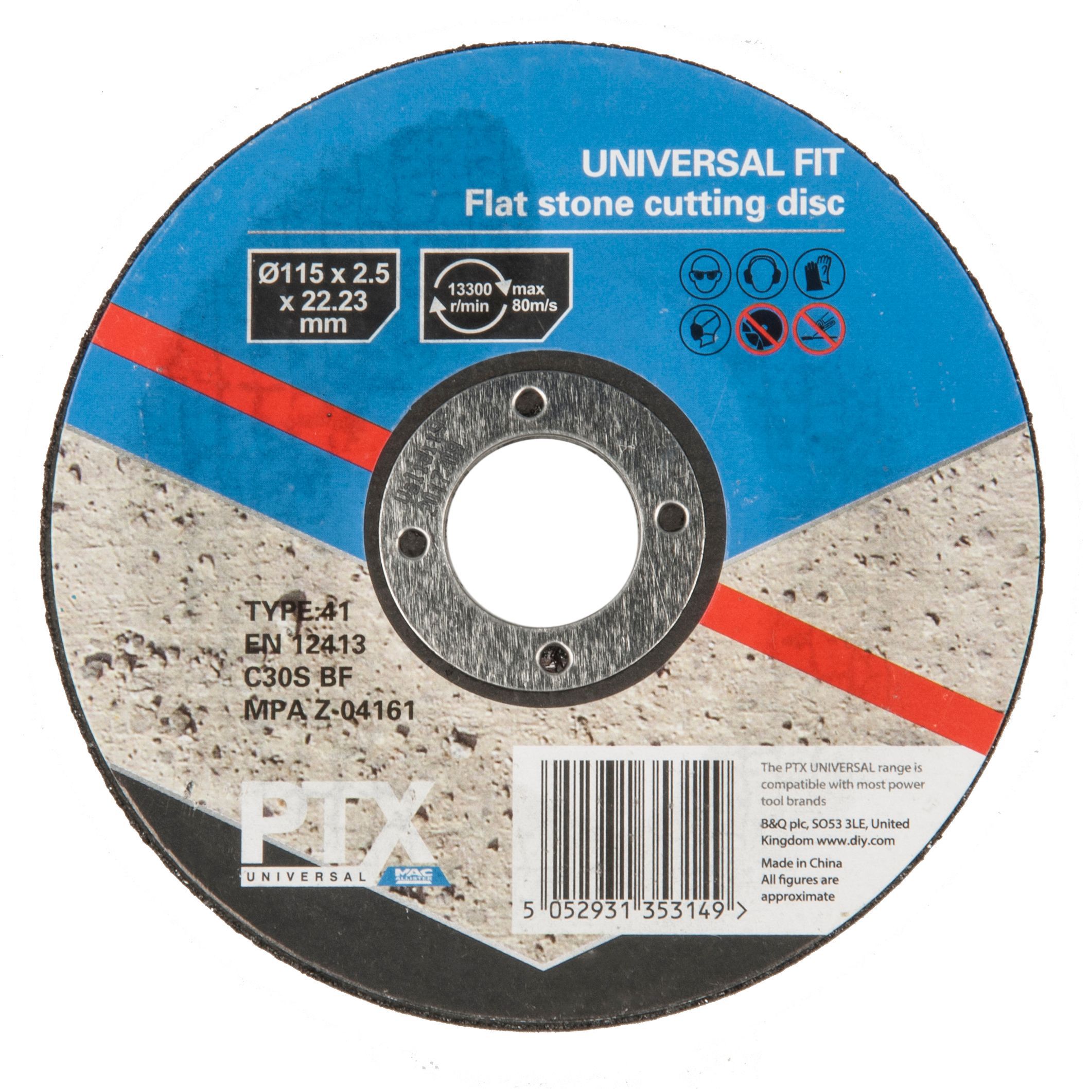 Ptx (Dia)115mm Flat Stone Cutting Disc | Compare The Build