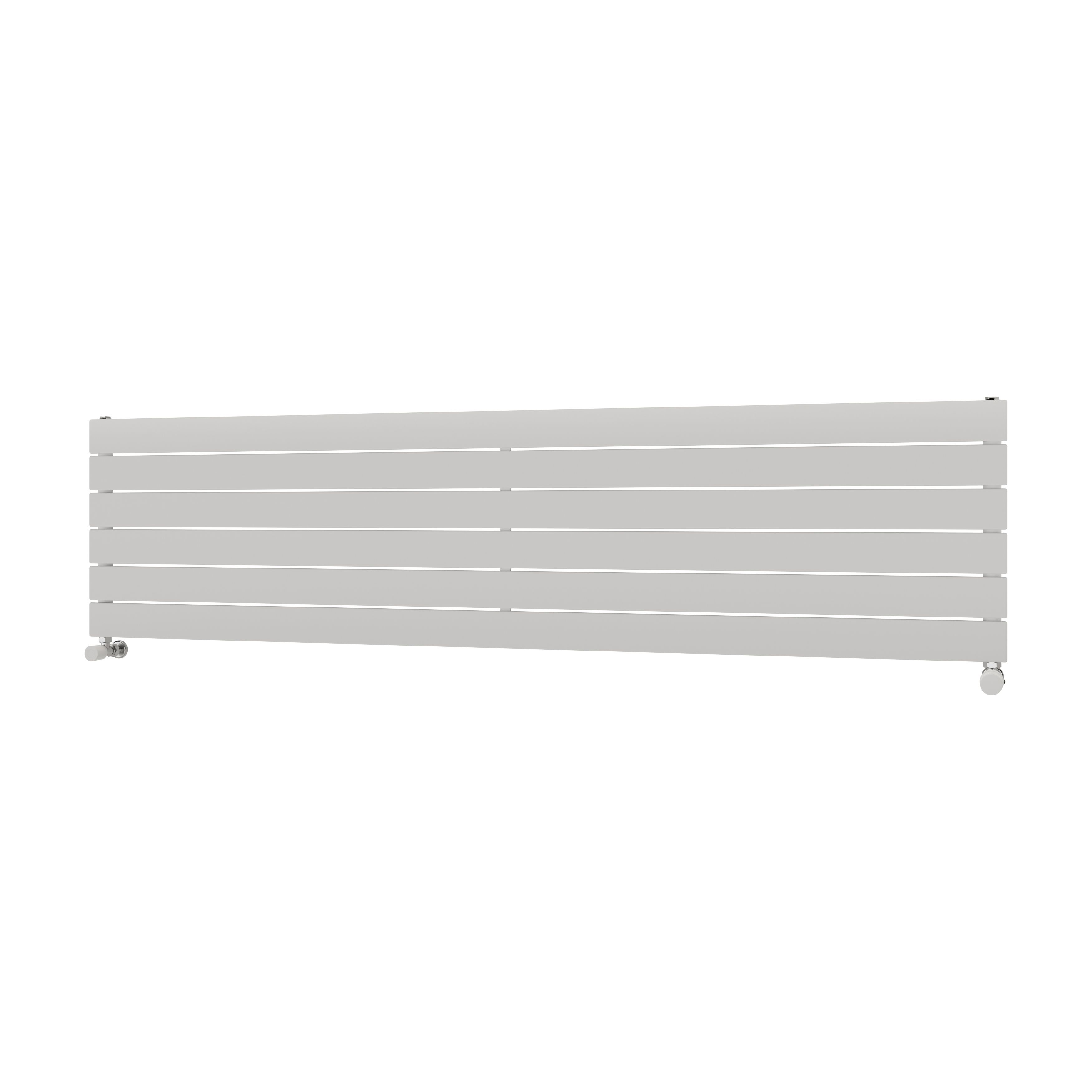 Ximax Vertirad Satin White Horizontal Designer Panel Radiator, (W)1800mm X (H)445mm | Compare The Build