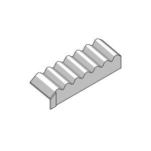 Eternit 6&amp;apos;&amp;apos; Universal Eaves Corrugation Closure 150 - Painted MAP6EC150P Price Comparisons | Compare The Build