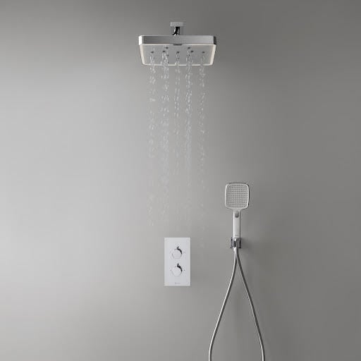 Kelda BubbleSpa Thermostatic Concealed Mixer Shower with Wall Drencher Head 95003000 Price Comparisons | Compare The Build