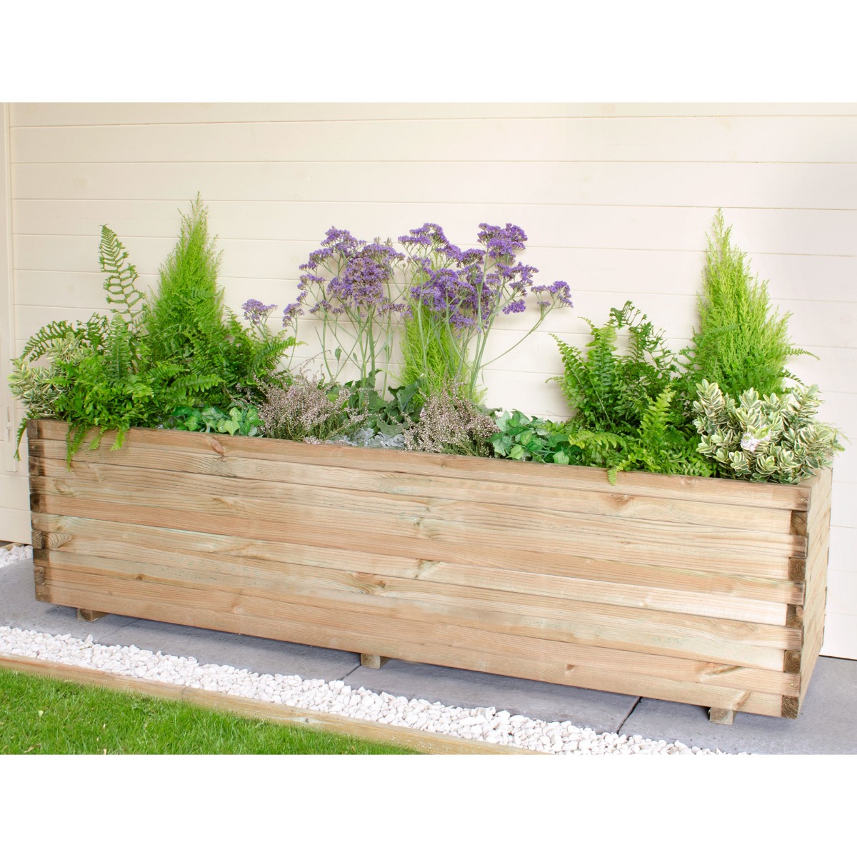 Forest Lomello Wooden Garden Planter 6'x2' (1.8x0.6m) Price Comparisons | Compare The Build