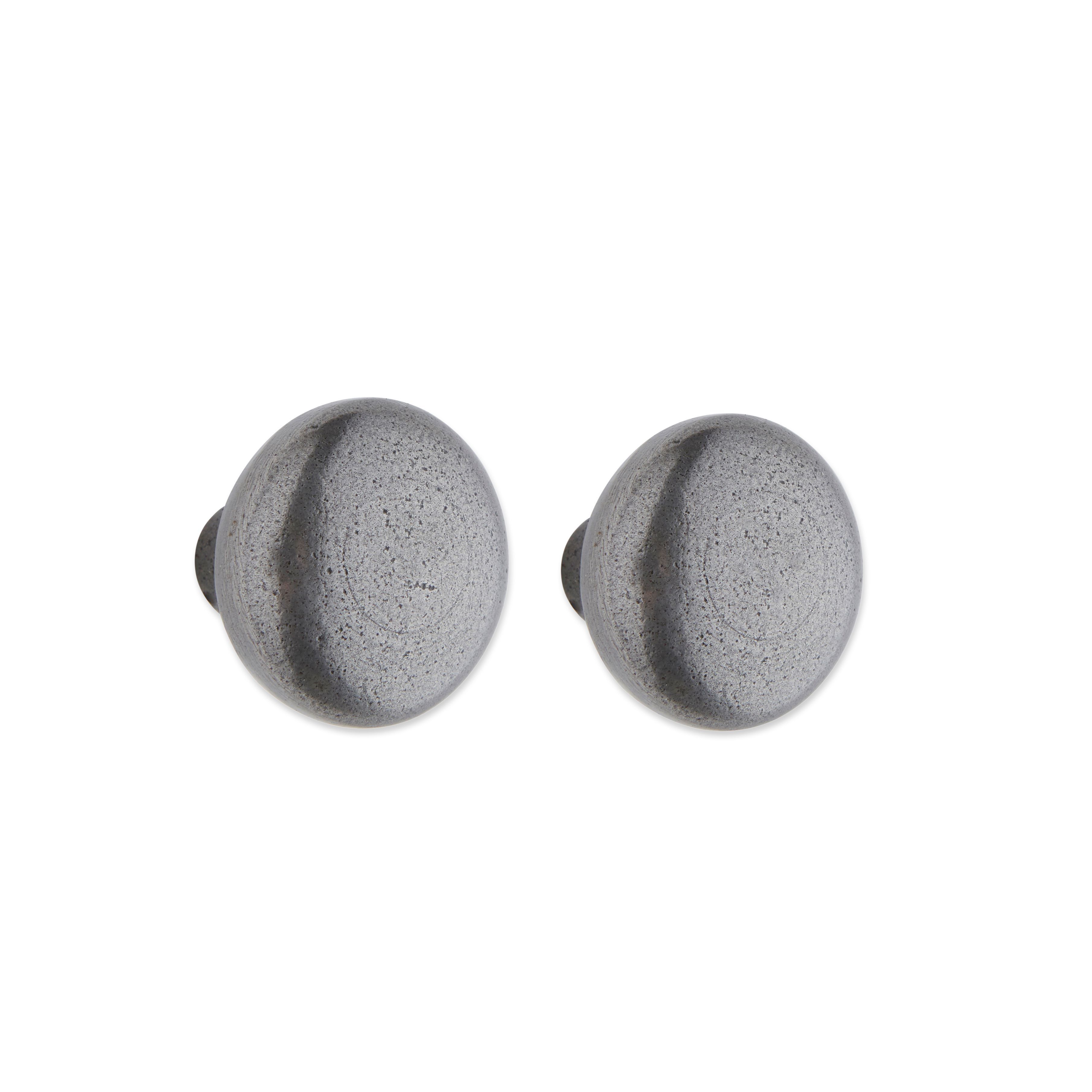 Iron Matt Iron Effect Round Furniture Knob, Pack Of 2 Price Comparisons | Compare The Build