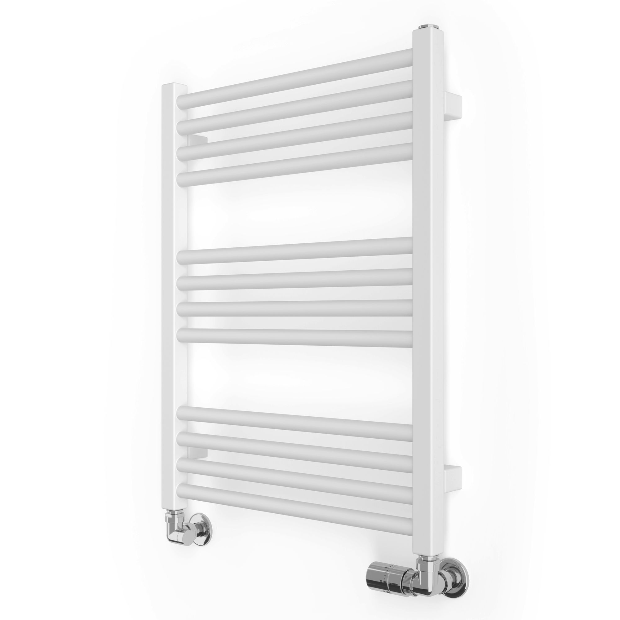 Terma Fiona T-Rail White Flat Towel Warmer (W)500mm X (H)660mm | Compare The Build