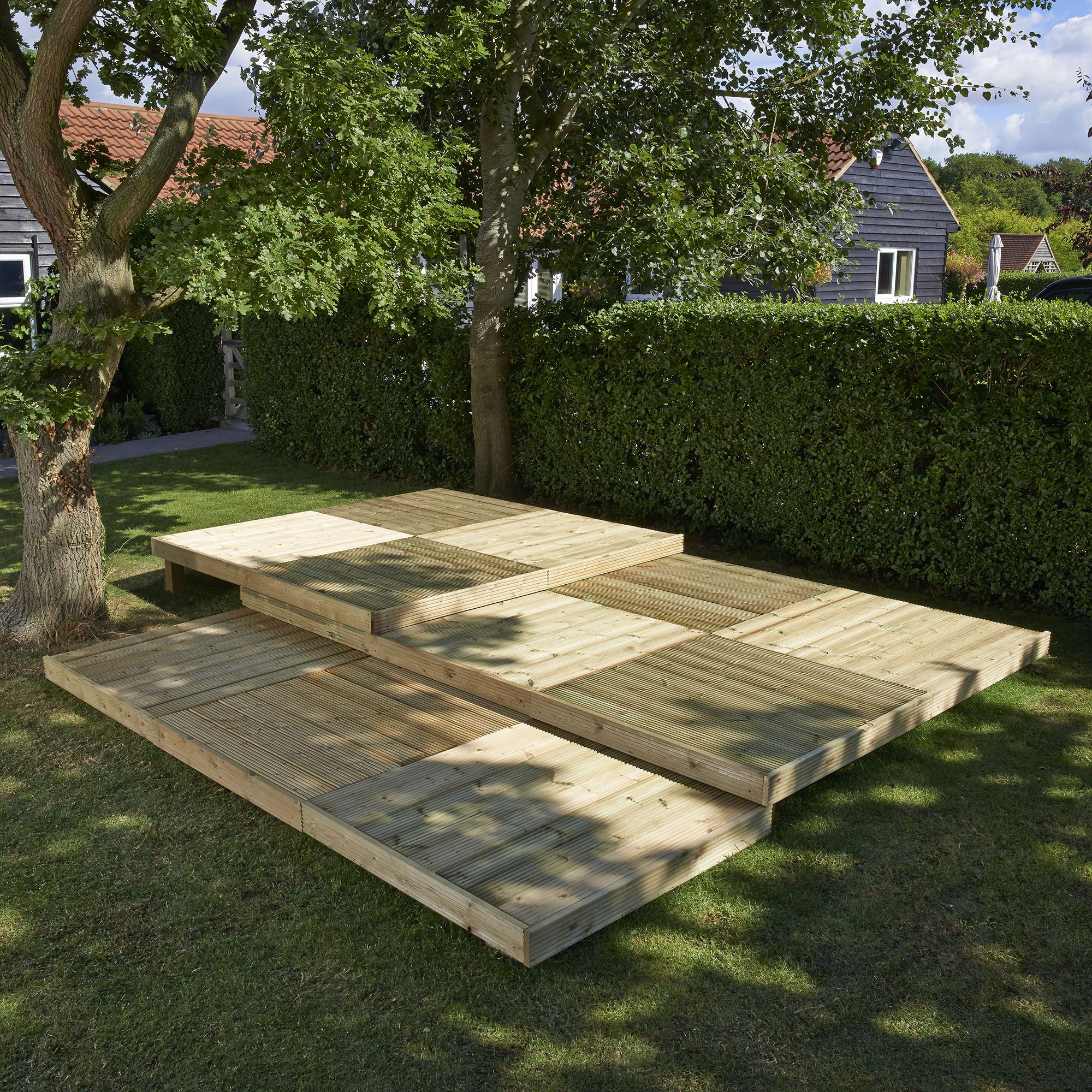 Metsä Wood Deck² Easy Build Spruce Modular Deck System, 5.76M² Price Comparisons | Compare The Build