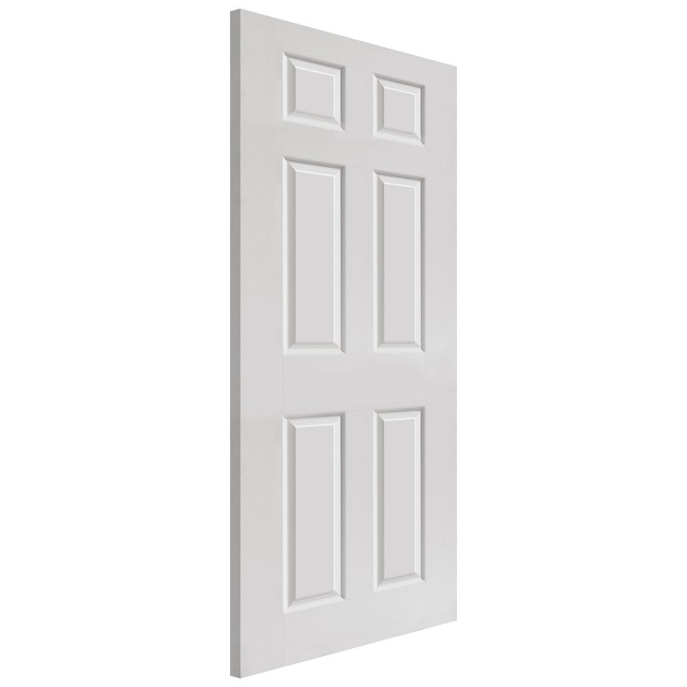 JB Kind Internal White Smooth Effect Colonist Primed 6P FD30 Door 2032mm x 813mm x 44mm (80" x 32") Price Comparisons | Compare The Build