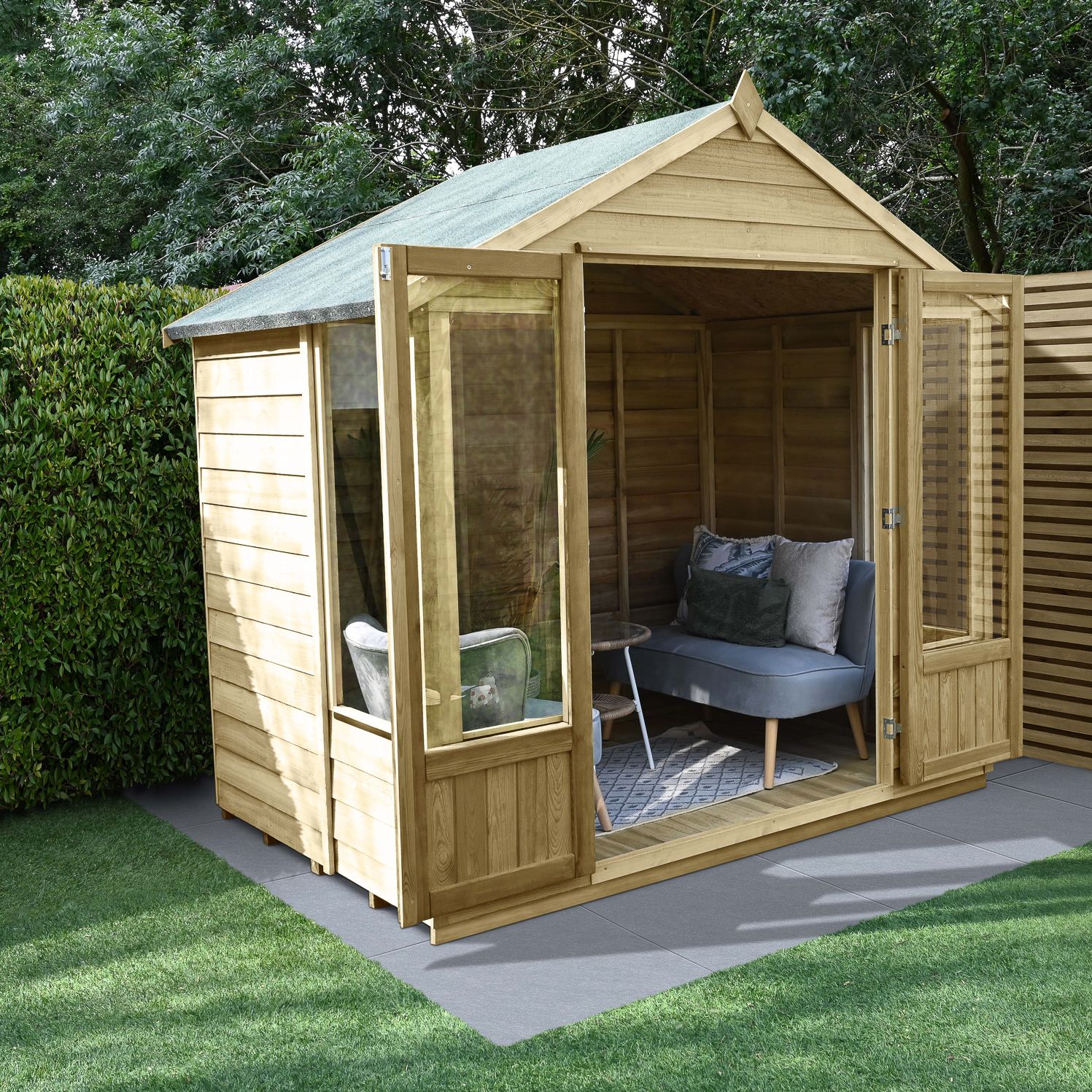 Oakley Apex 8x6 Summerhouse  - Installation Included Price Comparisons | Compare The Build