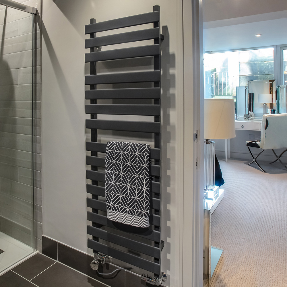 Towelrads Perlo Designer Rail, Anthracite, 1500x500mm Price Comparisons | Compare The Build