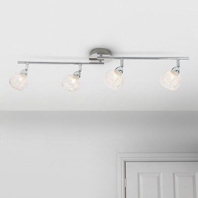 Colours Minto Gloss Chrome Effect Mains-Powered 4 Lamp Spotlight Price Comparisons | Compare The Build