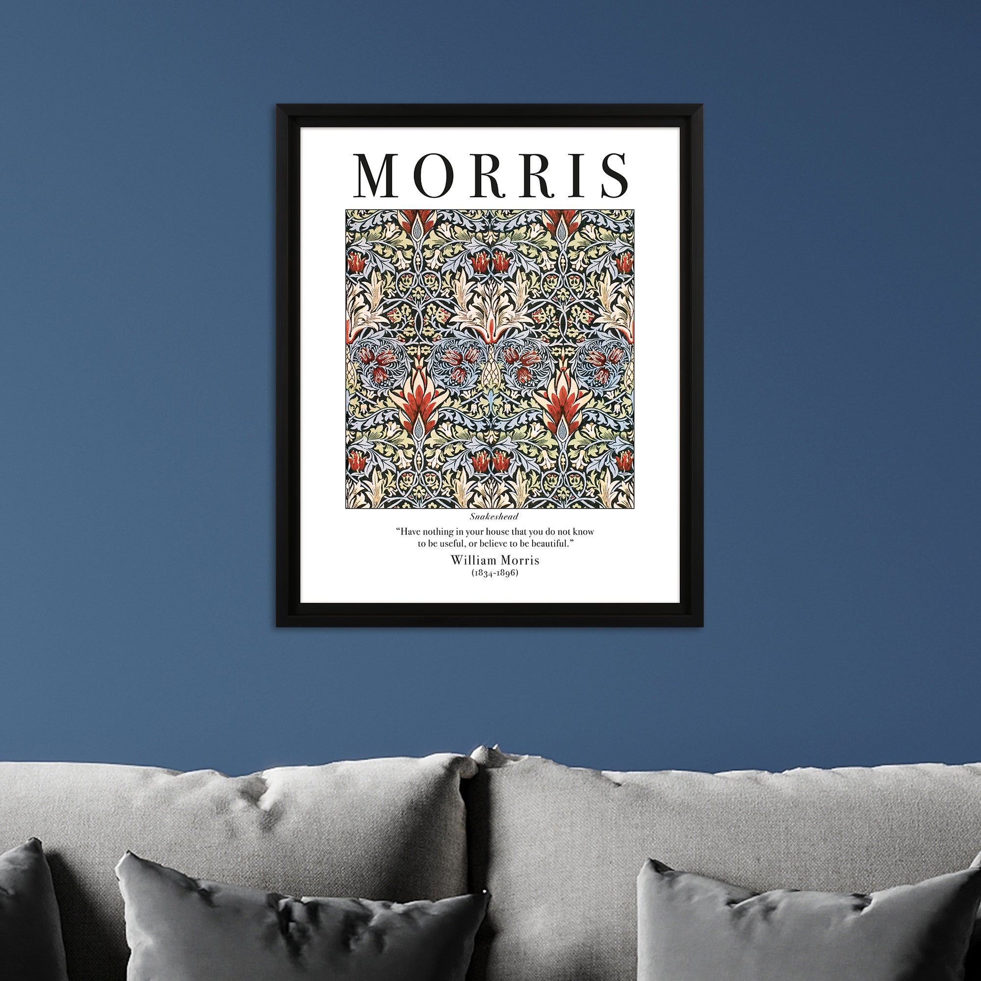 The Art Group Snakeshead Framed Print by William Morris MultiColoured Price Comparisons | Compare The Build