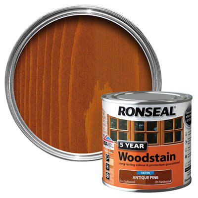 Ronseal Antique Pine High Satin Sheen Wood Stain, 250 Price Comparisons | Compare The Build