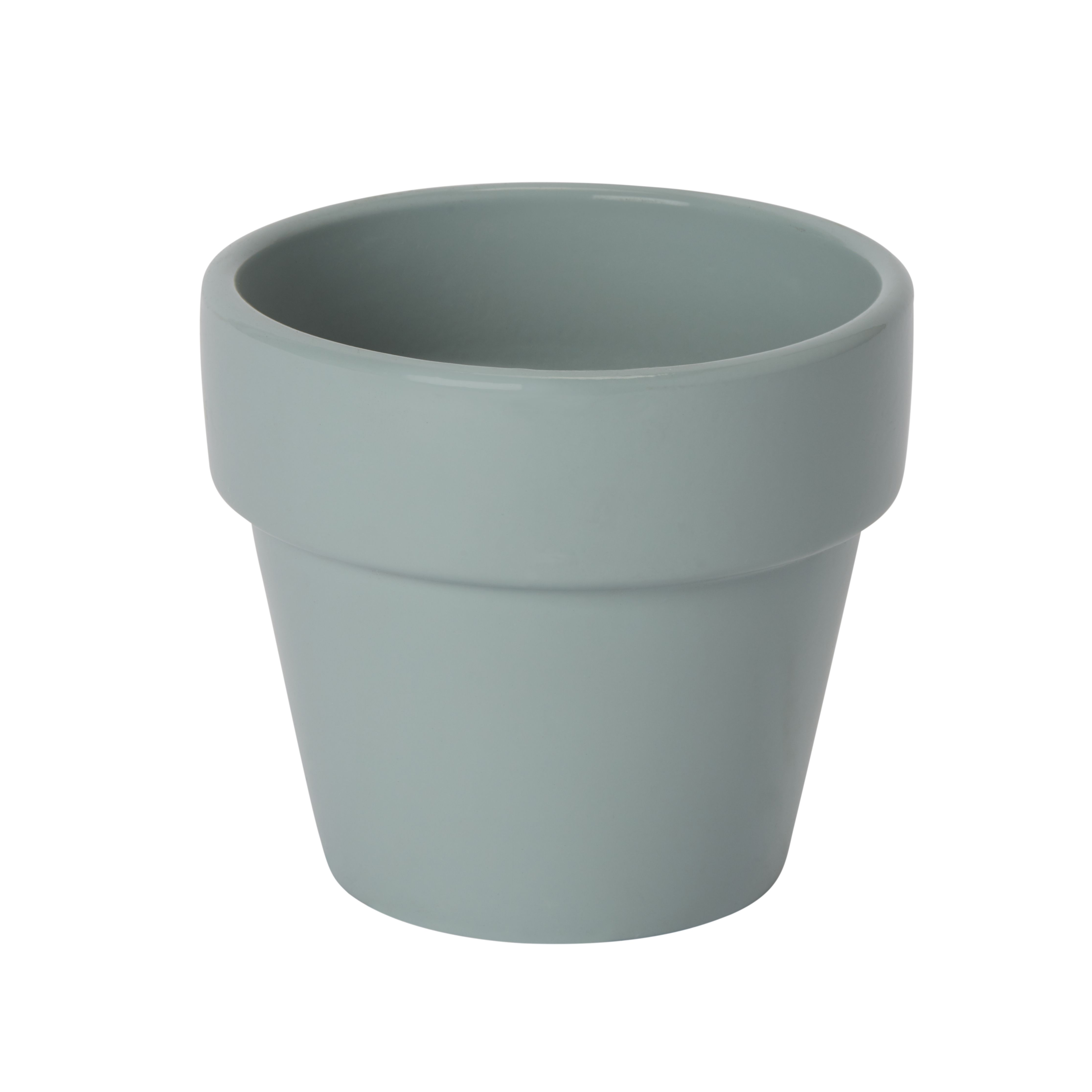 GoodHome Duck Egg Terracotta Circular Plant Pot (Dia)11Cm Price Comparisons | Compare The Build