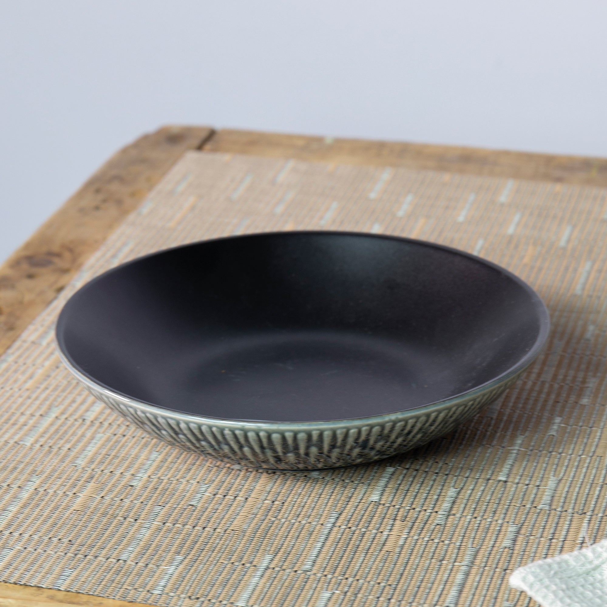 Zen Navy Stoneware Pasta Bowl Green/Navy Blue Price Comparisons | Compare The Build