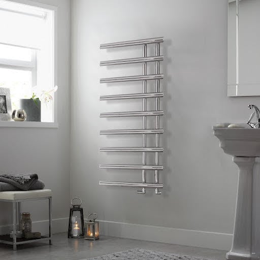 Towelrads Mayfair Heated Towel Rail - Chrome 1245 x 500mm Price Comparisons | Compare The Build