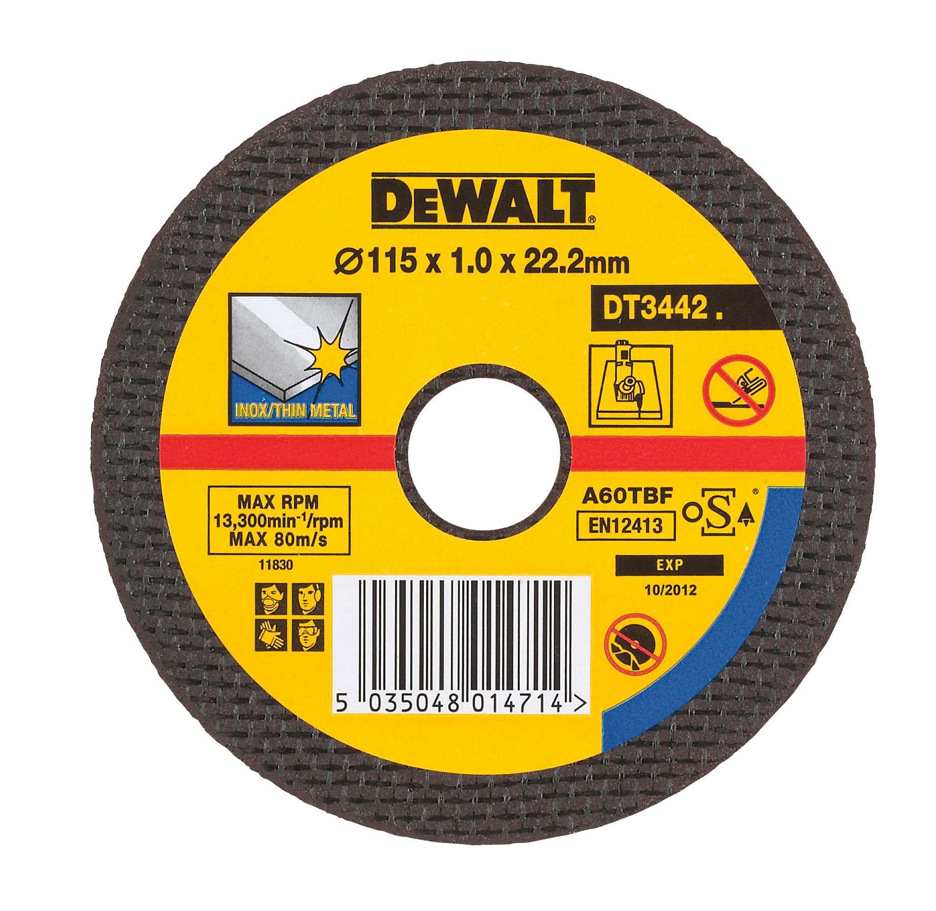 Dewalt Cutting & Grinding Disc Set (Dia)115mm, Pack Of 10 Price Comparisons | Compare The Build