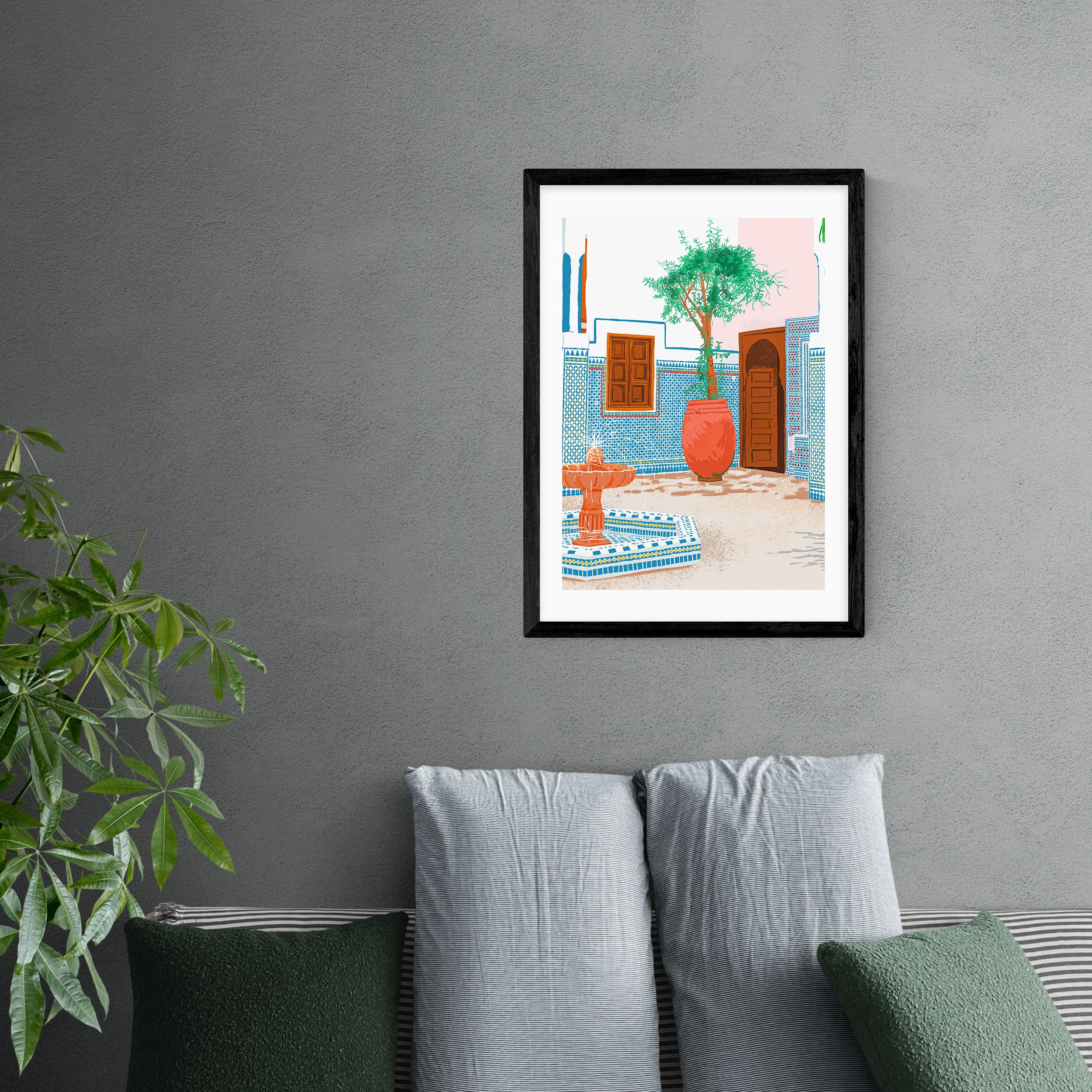 East End Prints Moroccan Villa Print MultiColoured Price Comparisons | Compare The Build