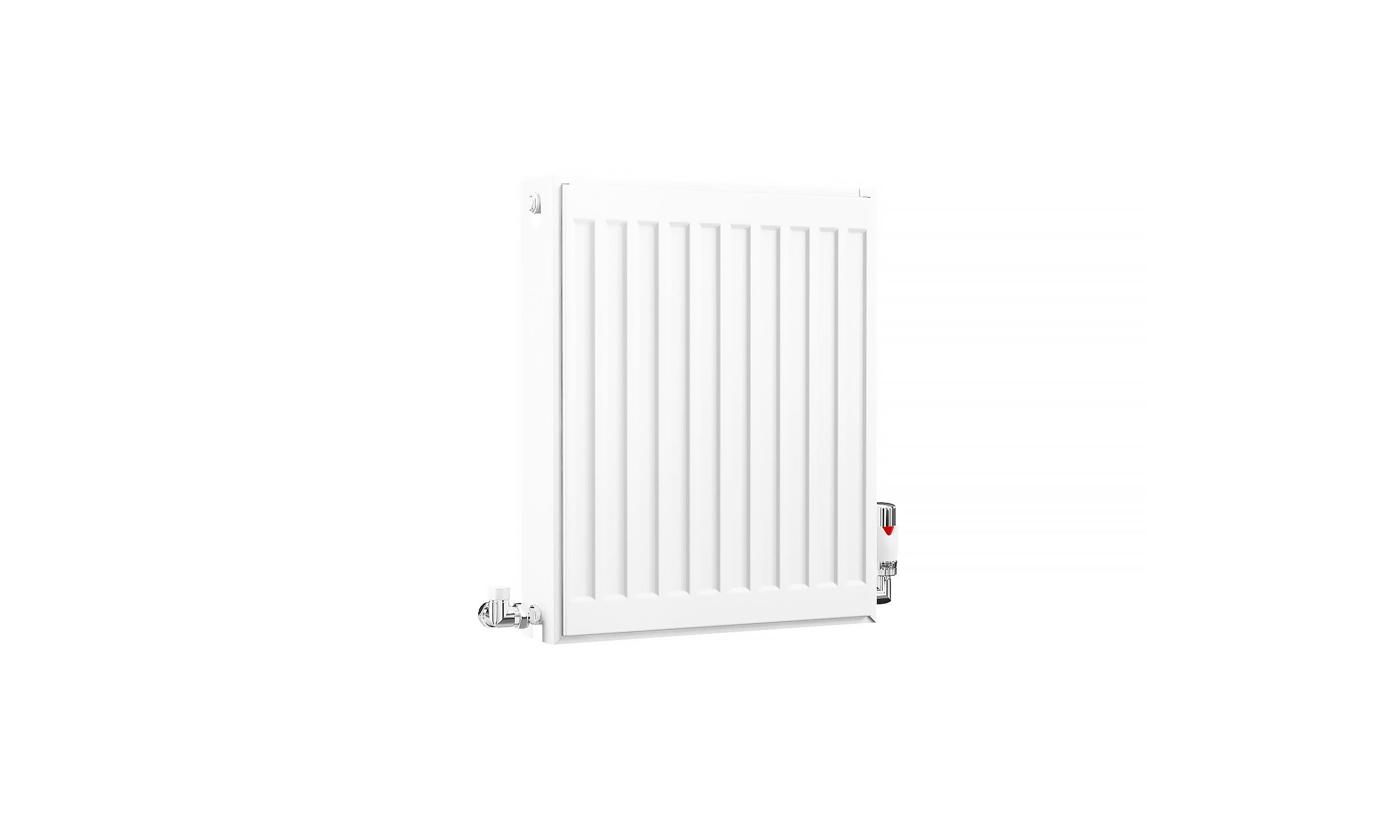 Kartell K-Rad Compact Horizontal Radiator, White, 500mm x 400mm - Double Panel, Double Convector | Compare The Build