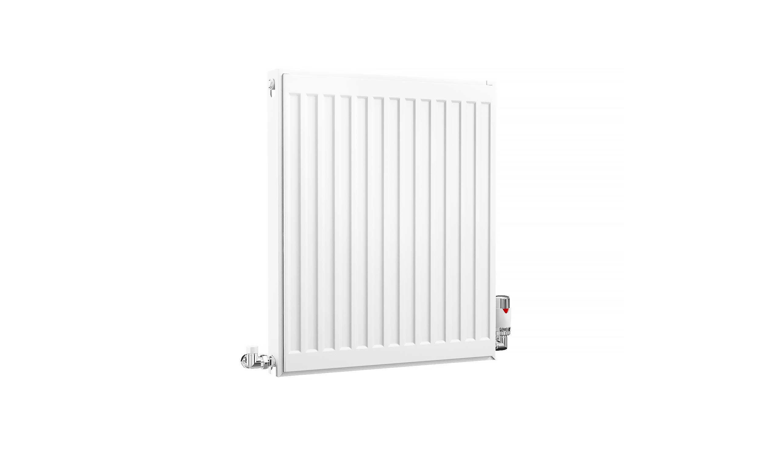 Kartell K-Rad Compact Horizontal Radiator, White, 600mm x 500mm - Double Panel, Single Convector | Compare The Build