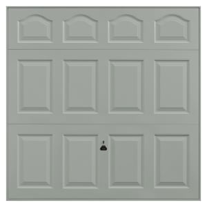 Garador Cathedral Panelled Frameless Retractable Garage Door - Agate Grey - 2286 x 1981mm | Compare The Build