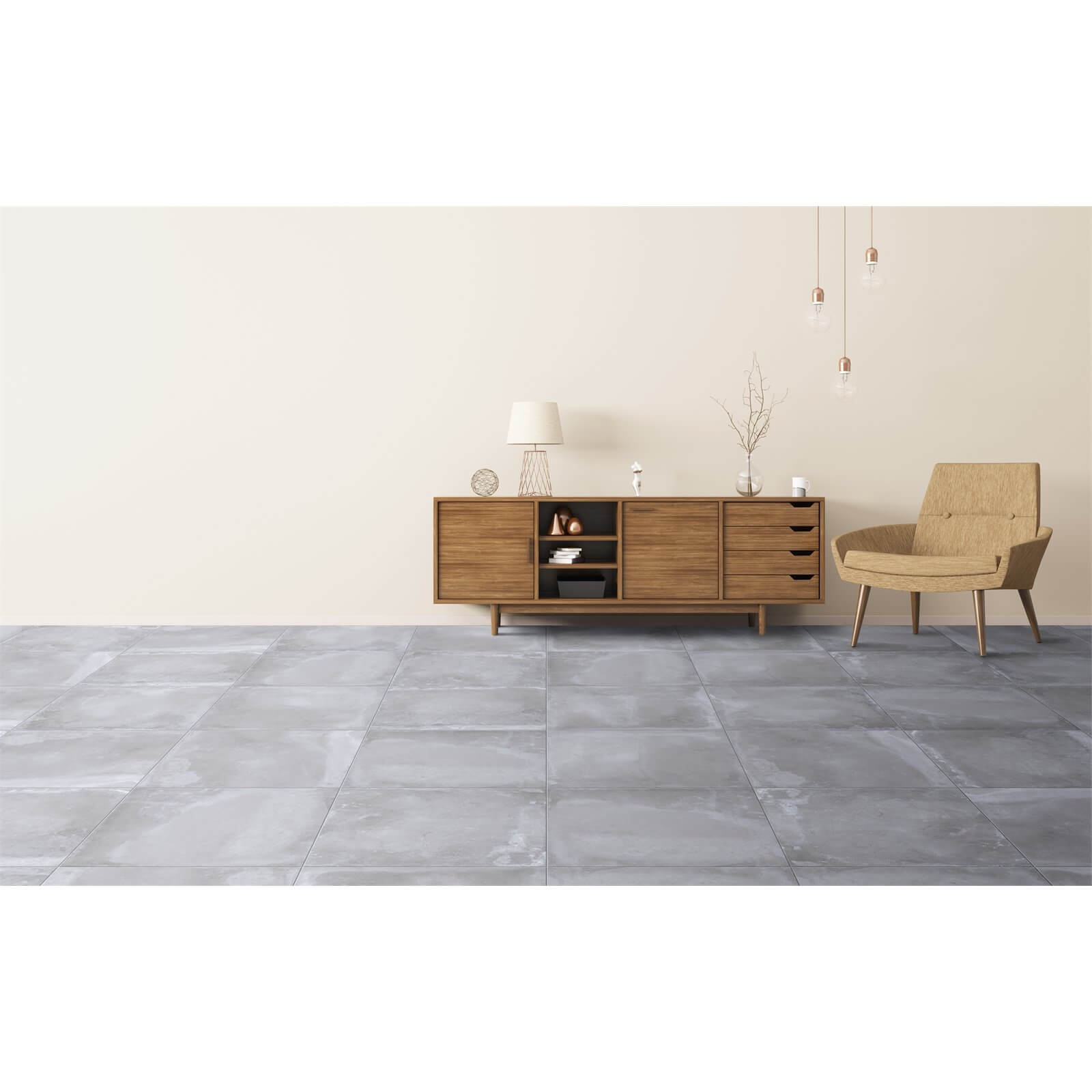 Metropolitan Grey Square Porcelain Wall & Floor Tile 600 x 600mm - 1.08sqm Pack Price Comparisons | Compare The Build