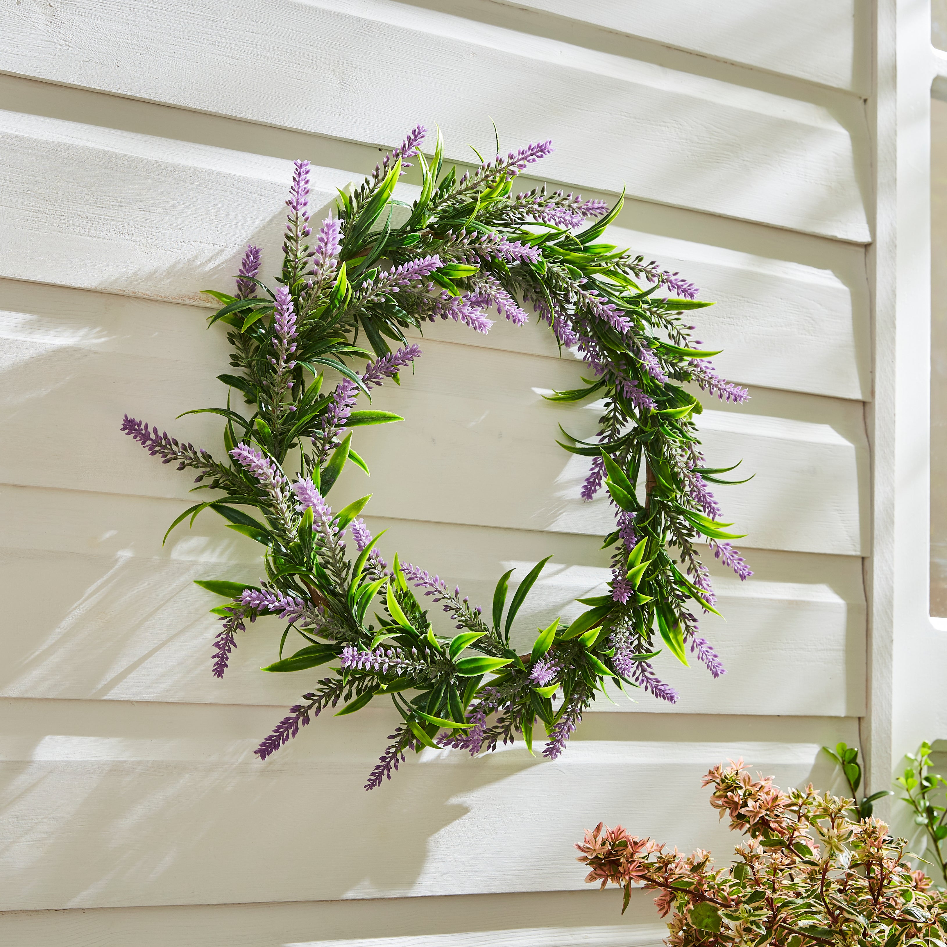 Artificial Lavender Wreath Purple Price Comparisons | Compare The Build