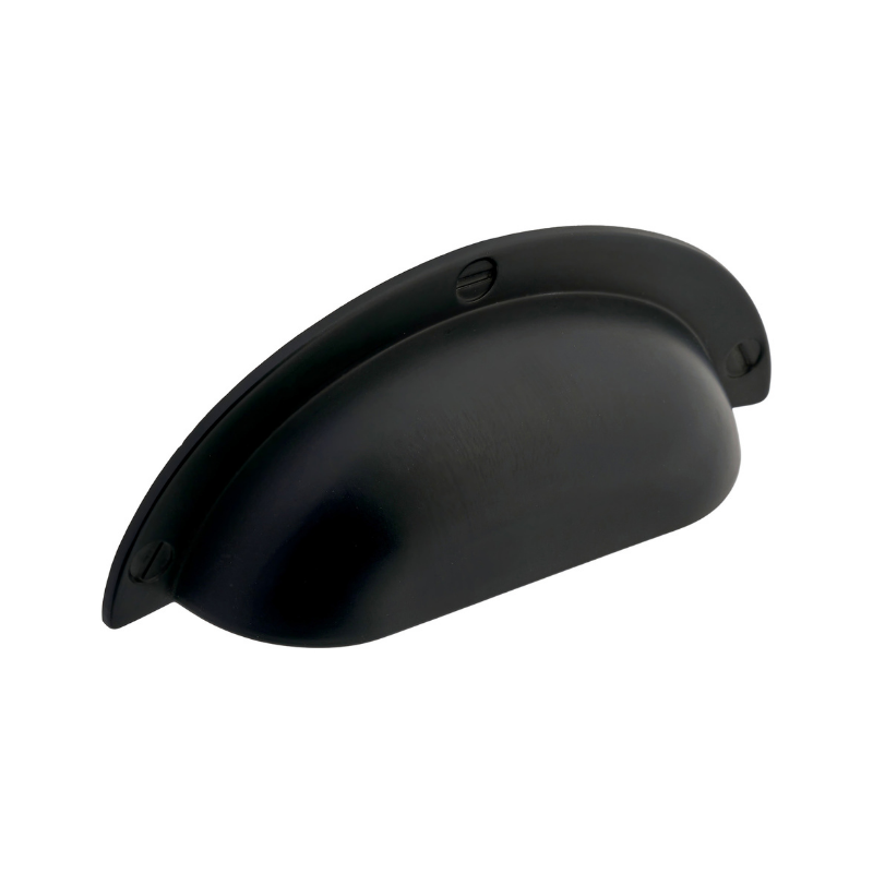 Shell Pull Cabinet Handle in Matt Black | Compare The Build