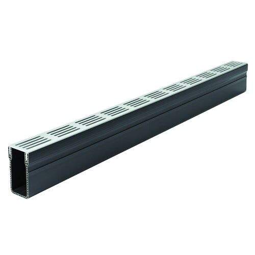 ACO Threshold 1000mm A15 Plastic Channel Drain &amp; Silver Grate ACO-19000 Price Comparisons | Compare The Build