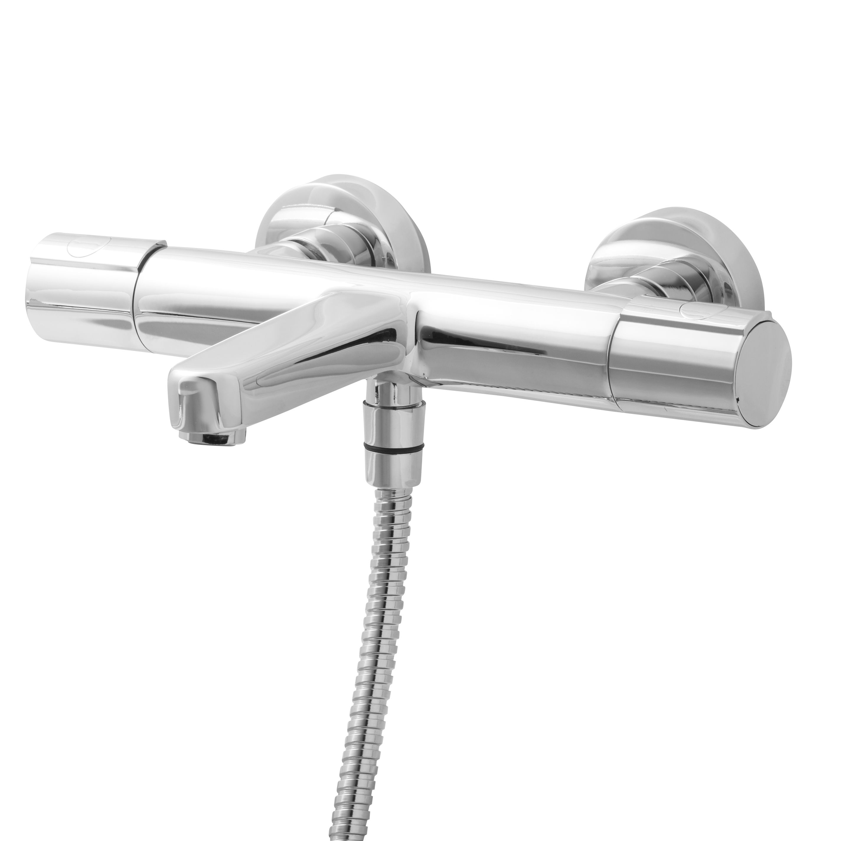 GoodHome Berrow Chrome Thermostatic Bath Shower Mixer Tap | Compare The Build